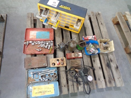 Pallet of Various Hand Tools Drills and Other Items