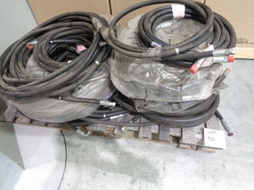 Pallet of Hydraulic Hoses