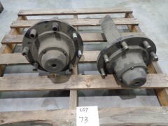 2 x Titan Wheel Hubs 90mm Stub 8 Stud