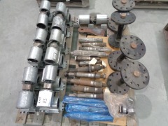 Pallet of Heater Fan Motors and Mower Parts