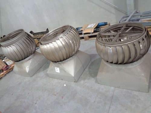 3 x Roof Ventilators
