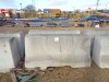 6 Precast Concrete Road Barriers & 3 Concrete Pipe Sections - 2