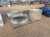 6 Precast Concrete Road Barriers & 3 Concrete Pipe Sections - 3