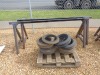 Qty of Steel Trestles & Rubber Press Wheels - 4