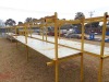 3 Freestanding Steel Frame Shelving Units