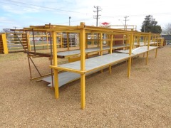 2 Freestanding Steel Frame Shelving Units