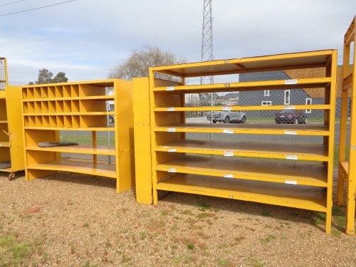 2 Freestanding Steel Shelving Units