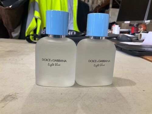 2x Dolce & Gabbana For Men Light Blue Pour Homme Eau de Toilette 50ml New RRP$ 254