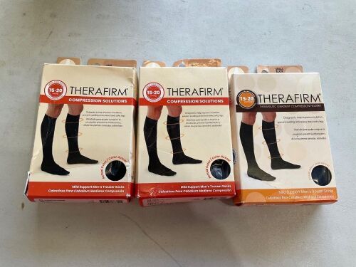 3x Therafirm Mens Trouser Socks RRP$ 117