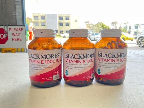 3x Blackmores Vitamin E 1000IU 100 Capsules RRP$ 221.97