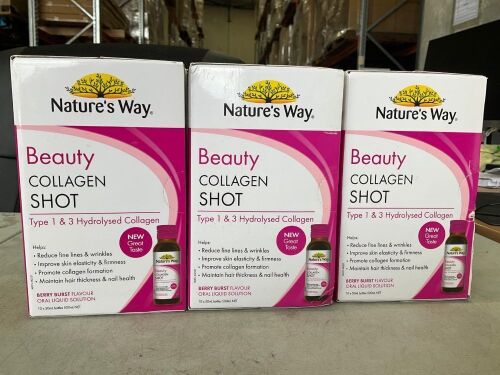 3x Nature's Way Beauty Collagen Shot 10 x 50ml RRP$ 113.97