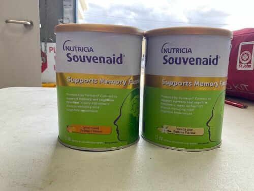 2x Nutricia Souvenaid Powder Vanilla & Banana 360g RRP$ 108.00