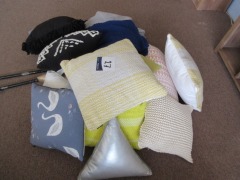 15 x Assorted Cushions & Throw Rugs - 2