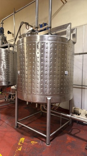 3000L Stainless Steel Jacketed Holding Tank