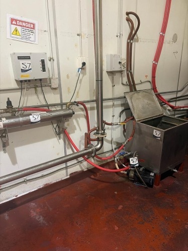 Stainless Steel CIP Tank w/ Grundfos Pump & Active Chemical 90LUV-D UV Inline Disinfection