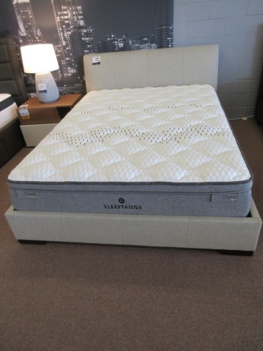 Kenton Queen Standard Bed Frame & SleepTailor Classic Firm/Medium Mattress