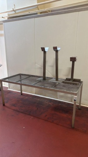 Stainless Steel Mesh Top Table