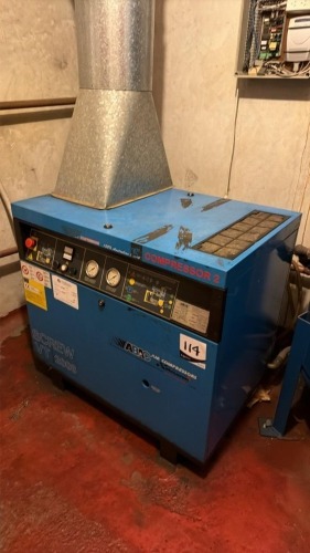 ABAC VT2008 Screw Compressor With Receiving Cylinder and Donaldson Air Dryer