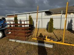Steel Shelving Unit and 1 Steel Frame