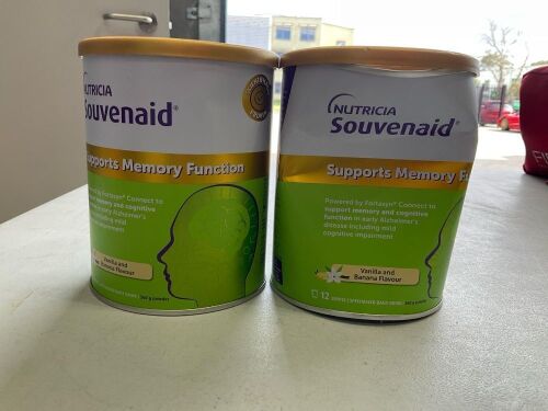 2x Nutricia Souvenaid Powder Vanilla & Banana 360g RRP$ 108.00