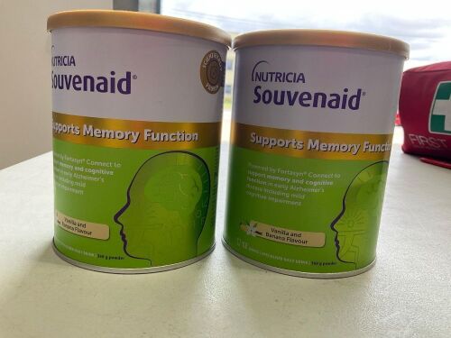 2x Nutricia Souvenaid Powder Vanilla & Banana 360g RRP$ 108.00