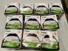 Bundle of 10 x 92mm LED Downlight 10w White and Silver S9041 TC S SAL Lighting
