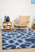 Rug Culture - Gold 641 Navy - Size: 280 x 190 cm, Made in: China