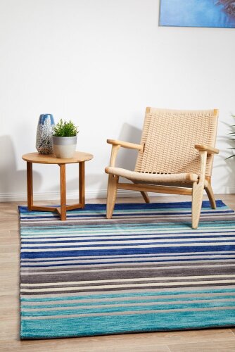 Rug Culture - Gold 650 Blue Rug - Size: 225 x 155 cm, Made in: China