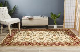 Rug Culture - Sydney 1 Ivory Red Persian Rug - Size: 290 x 200 cm, Made in: Turkey
