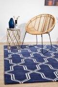 Rug Culture - Gold 639 Navy Rug - Size: 320 x 230 cm, Made in: China