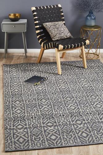Rug Culture - Relic 150 Sammy Graphite Wool Rug - Size: 280 x 190 cm, Made in: India