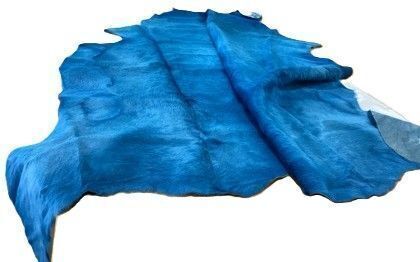 Rug Culture - Cow Hide Blue Rug - Made in: Brazil