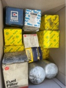 Truck Various types and sizes of filters and separators