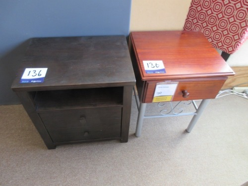 2 x Assorted Bedside Drawers