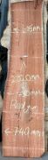 Live Edge Red Gum Timber Slab, 2.82m x 692mm x 50mm
