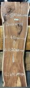 Live Edge Blackwood Timber Slab, 1.63m x 473mm x 33mm