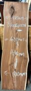 Live Edge Blackwood Timber Slab, 1.64m x 483mm x 32mm