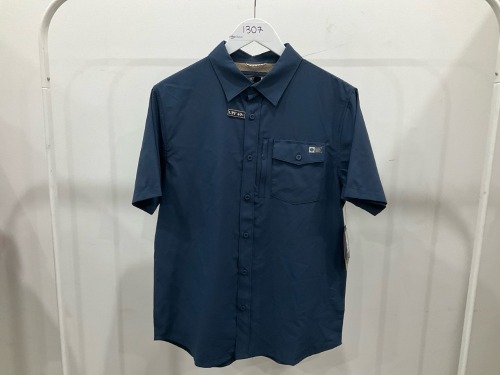 Salty Crew - Offshore Short Sleeve Tech Woven - Navy - 21035109 - Size S