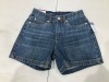 Wrangler Women's Ultimate Q Baby Booty Up Short - Z30 Mid Town Blue - XCP2336589 - Size 1 - 2