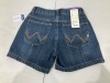 Wrangler Women's Ultimate Q Baby Booty Up Short - Z30 Mid Town Blue - XCP2336589 - Size 1 - 3