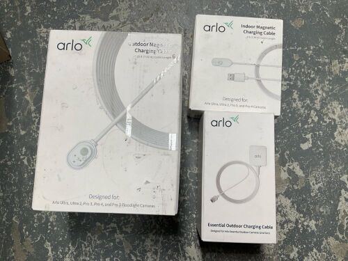 Bundle of Assorted Arlo Charging Cables - Total RRP $189