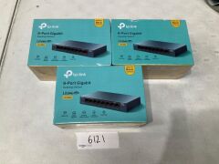 Bundle of 3 x TP-Link LiteWave 8-Port Gigabit Desktop Switch - Total RRP $140