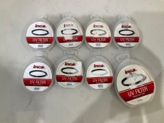 Bundle of Assorted Inca Camera UV Filters