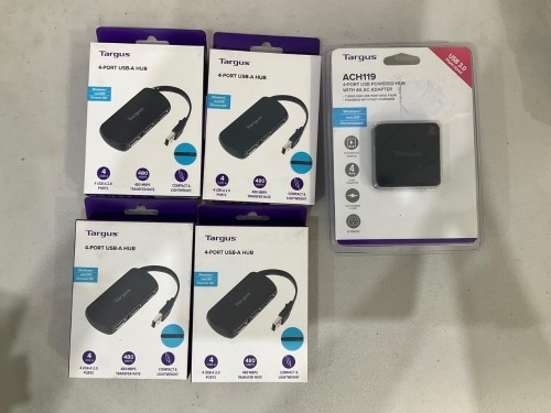 Bundle of Assorted Targus USB Hubs