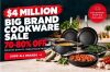 $4 MILLION BIG BRAND COOKWARE SALE 70-80% OFF RRP - NATIONWIDE SHIPPING AVAILABLE