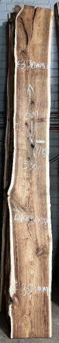 Live Edge Blackwood Timber Slab, 8 pieces, 3m x 337mm x 36mm