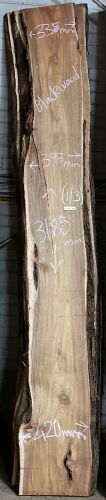 Live Edge Blackwood Timber Slab, 3 pieces, 3.19m x 384mm x 36mm