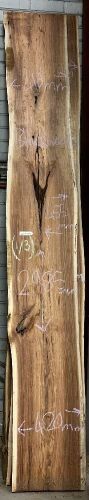 Live Edge Blackwood Timber Slab, 3 pieces, 2.99m x 428mm x 36mm