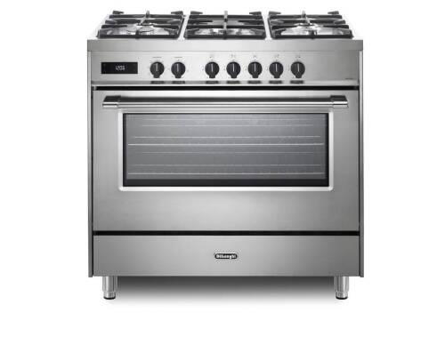 Delonghi 90cm Dual Fuel Freestanding Oven DEF1407S (Stainless Steel)