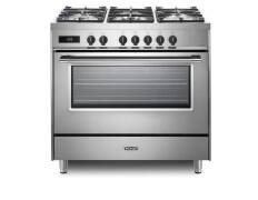 Delonghi 90cm Dual Fuel Freestanding Oven DEF1407S (Stainless Steel)